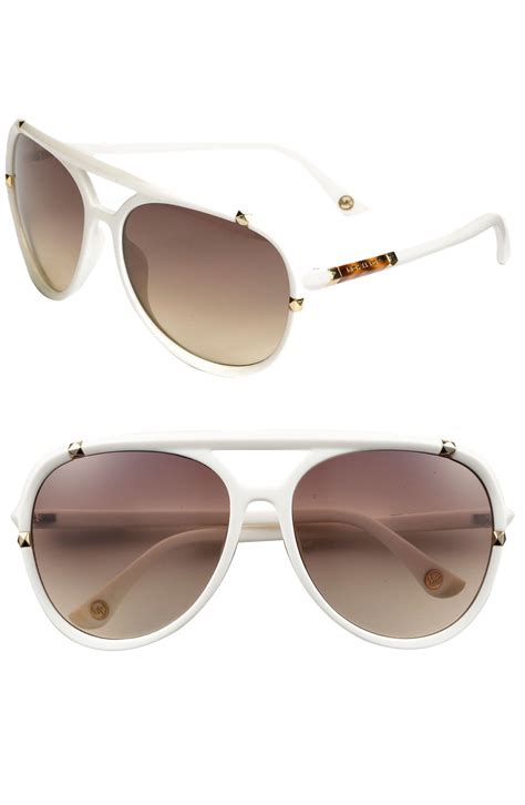 michael kors white aviator sunglasses|discount michael kors aviator sunglasses.